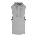 Sport Grau - Front - AWDis Erwachsene Unisex Just Cool Urban Ärmelloser Muskel Kapuzenpullover