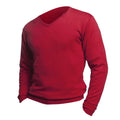 Rot - Lifestyle - SOLS Mens Galaxy Sweater - Pullover mit V-Ausschnitt