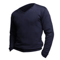 Marineblau - Lifestyle - SOLS Mens Galaxy Sweater - Pullover mit V-Ausschnitt