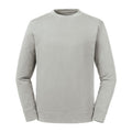 Steinfarben - Front - Russell Unisex Erwachsene  Pure Organik Wende Sweatshirt