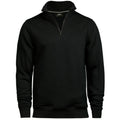 Schwarz - Front - Tee Jays Herren Halb Zip Sweatshirt