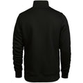 Schwarz - Back - Tee Jays Herren Halb Zip Sweatshirt