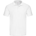 Weiß - Front - Fruit of the Loom - "Original Pique" Poloshirt für Herren