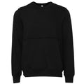 Schwarz - Front - Bella + Canvas - Sweatshirt, Rohe Nähte für Herren-Damen Unisex