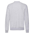 Grau meliert - Back - Fruit of the Loom - "Classic" Sweatshirt, Überschnittene Schulter für Herren