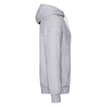 Grau meliert - Side - Fruit of the Loom - "Classic" Sweatshirt, mit Kapuze für Herren