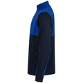 Marineblau-Königsblau - Lifestyle - Finden & Hales - Fleece-Oberteil mit kurzem Reißverschluss für Herren-Damen Unisex