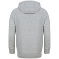 Grau meliert - Back - Tombo - "Athleisure" Kapuzenpullover für Herren-Damen Unisex