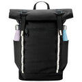 Schwarz - Front - Quadra - Rucksack "Urban Commute", Roll Top