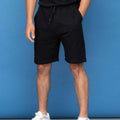 Schwarz - Back - SF - Sweat-Shorts für Herren-Damen Unisex