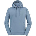 Graublau - Front - Russell - "Authentic" Kapuzenpullover für Herren