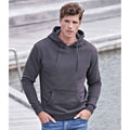 Dunkelgrau - Back - Tee Jays - Kapuzenpullover für Herren