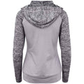 Grau-Grau meliert - Back - AWDis Cool - "Zoodie" Hoodie mit durchgehendem Reißverschluss für Damen