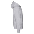 Grau meliert - Back - Fruit of the Loom - "Premium" Hoodie mit durchgehendem Reißverschluss für Herren-Damen Unisex