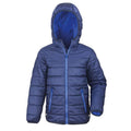 Marineblau-Königsblau - Front - Result Core - Steppjacke für Kinder