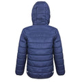 Marineblau-Königsblau - Back - Result Core - Steppjacke für Kinder