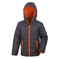 Schwarz-Orange - Front - Result Core - Steppjacke für Kinder