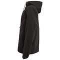 Schwarz - Side - Front Row - Jacke mit halbem Reißverschluss für Herren-Damen Unisex