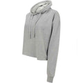 Grau - Side - SF - "Slounge" Kurzes Hoodie für Damen