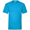 Azurblau - Front - Fruit of the Loom - "Valueweight" T-Shirt für Herren