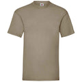 Khaki - Front - Fruit of the Loom - "Valueweight" T-Shirt für Herren