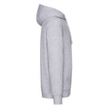 Grau meliert - Side - Fruit of the Loom - "Premium" Kapuzenpullover für Herren-Damen Unisex