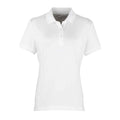 Weiß - Front - Premier - "Coolchecker" Poloshirt für Damen