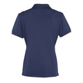 Marineblau - Back - Premier - "Coolchecker" Poloshirt für Damen