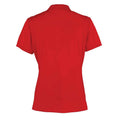 Rot - Back - Premier - "Coolchecker" Poloshirt für Damen