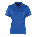 Königsblau - Front - Premier - "Coolchecker" Poloshirt für Damen