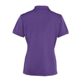 Violett - Back - Premier - "Coolchecker" Poloshirt für Damen