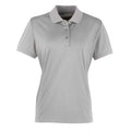 Silber - Front - Premier - "Coolchecker" Poloshirt für Damen