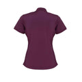 Aubergine - Back - Premier - "Coolchecker" Poloshirt für Damen