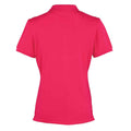 Leuchtend Pink - Back - Premier - "Coolchecker" Poloshirt für Damen