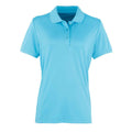 Türkis - Front - Premier - "Coolchecker" Poloshirt für Damen