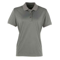 Dunkelgrau - Front - Premier - "Coolchecker" Poloshirt für Damen