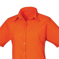 Orange - Back - Premier - Bluse für Damen  kurzärmlig