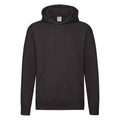 Schwarz - Front - Fruit of the Loom - "Premium" Kapuzenpullover für Herren