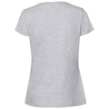 Grau meliert - Back - Fruit of the Loom - "Premium" T-Shirt für Damen