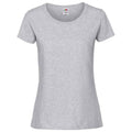 Grau meliert - Front - Fruit of the Loom - "Premium" T-Shirt für Damen