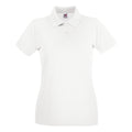 Weiß - Front - Fruit of the Loom - Poloshirt für Damen