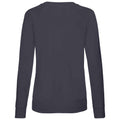 Marineblau - Back - Fruit of the Loom - Sweatshirt für Damen  Raglanärmel