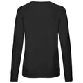 Schwarz - Back - Fruit of the Loom - Sweatshirt für Damen  Raglanärmel