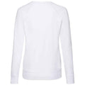 Weiß - Back - Fruit of the Loom - Sweatshirt für Damen  Raglanärmel