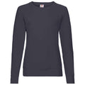 Marineblau - Front - Fruit of the Loom - Sweatshirt für Damen  Raglanärmel