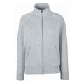 Grau meliert - Front - Fruit of the Loom - Sweatjacke für Damen