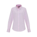 Weiß-Pink - Front - Premier - Formelles Hemd für Damen  Langärmlig