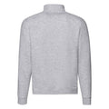 Grau meliert - Back - Fruit of the Loom - "Premium" Sweatshirt Reißverschluss für Herren