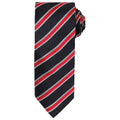 Schwarz-Rot - Front - Premier - Krawatte für Herren