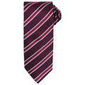 Burgunderrot-Aubergine - Front - Premier - Krawatte für Herren